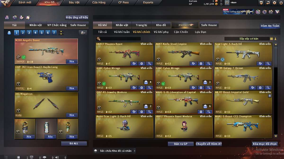 shop acc cf uy tin gia re
